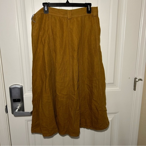 Zara Taupe Brown Pareo Wrap Belted MIDI Skirt Size XS - Picture 5 of 12
